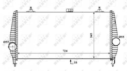 Radiator intercooler Peugeot 607 (9D, 9U) 200