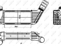 Radiator intercooler PEUGEOT 807 E NRF 30192