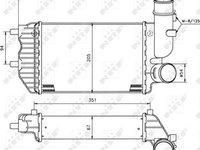 Radiator intercooler PEUGEOT BOXER bus 230P NRF 30066A