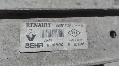Radiator intercooler Renault Megane 2 1.9 DCI cod: 8200115540 -- D