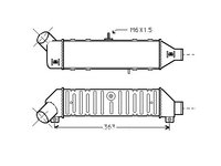 RADIATOR INTERCOOLER SEAT IBIZA CORDOBA VOLKSWAGEN CADDY din 1999 pana in 2002