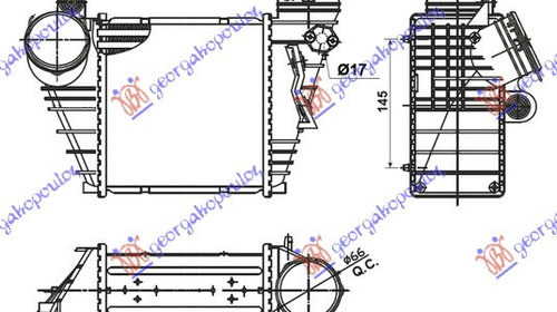 Radiator intercooler SEAT LEON 99-05 SEAT TOL