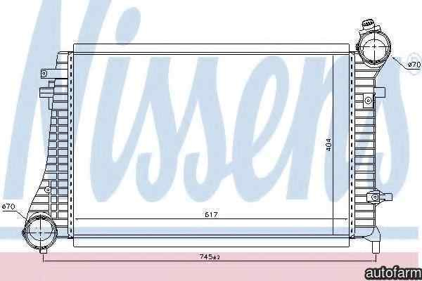 Radiator intercooler VW EOS 1F7 1F8 Producator NISSENS 96619