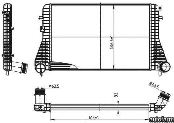 Radiator intercooler VW GOLF VI Variant AJ5 NRF 30316