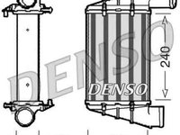 Radiator intercooler VW PASSAT (3B2) DENSO DIT02001
