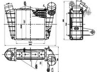 Radiator intercooler VW POLO (9N_) NRF 30842