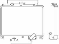 RADIATOR Mitsubishi L 200 an fab 2001-06. produs nou