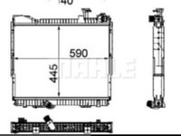 Radiator motor (fara cadru) NISSAN ATLEON, L, NT500, CABSTAR, NT400 CABSTAR B440II-ZD30HHD-5 01.95-