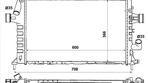 RADIATOR OPEL ASTRA G - produs nou