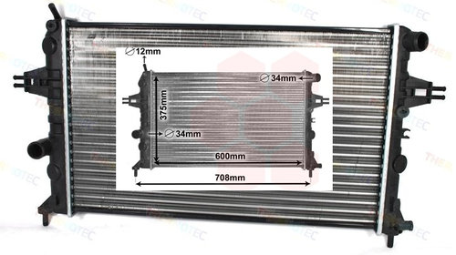 Radiator racire apa motor OPEL ASTRA G, ZAFIR