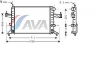 Radiator racire apa Opel Corsa C producator AVA