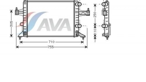 Radiator racire apa Opel Corsa C producator A