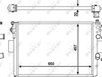 Radiator racire cu apa IVECO DAILY III caroserie inchisa/combi NRF NRF 53652