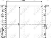 Radiator racire cu apa RENAULT CLIO II caroserie SB0/1/2 NRF NRF 58196