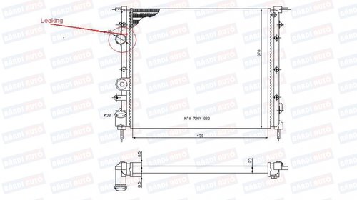 RADIATOR RACIRE FARA AC BARDI AUTO COD BA0821