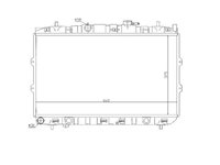 Radiator racire Kia Cerato, 2004-2008, Motorizare 1, 6, 2, 0 Benzina, tip climatizare Cu/fara AC, cutie Manuala, dimensiune 664x375x16mm, RNBC, Aftermarket