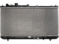 Radiator racire Mazda 323, 05.1998-09.2000, motor 1.3, 54 kw, 1.5, 65 kw, 1.8, 84 kw, benzina, cutie manuala, cu/fara AC, 673x325x23 mm, aluminiu/plastic,