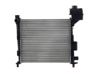 Radiator racire Mercedes Clasa A (W168), 06.1997-06.1999 Model A140 (1, 4 60kw), A160 (1, 6 75kw), Benzina, tip climatizare fara AC, cutie Manuala, dimensiune 400x375x27mm, Cu lipire fagure mecanica, Original (BEHR)