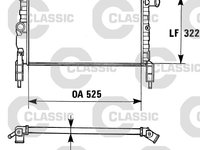 Radiator, racire motor (230975 VALEO) OPEL,VAUXHALL