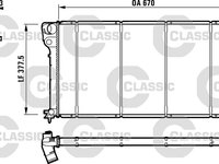 Radiator, racire motor (232517 VALEO) PEUGEOT