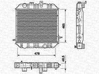 Radiator racire motor 3,0 TD Mitsubishi Canter -NOU