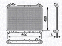 Radiator, racire motor (350213136500 MAGNETI MARELLI) SUZUKI