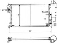 Radiator racire motor 50421 NRF pentru Peugeot 106 CitroEn Saxo