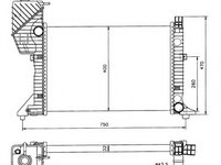Radiator racire motor 50559 NRF pentru Mercedes-benz Sprinter
