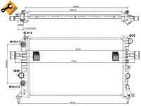 Radiator racire motor 50562 NRF pentru Opel Astra Opel Zafira