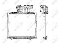 Radiator racire motor 50588 NRF pentru Volvo S40 Vw Golf Man Tga