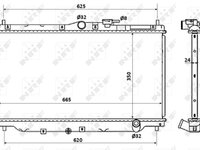 Radiator racire motor 507722 NRF pentru Rover 600 Honda Accord