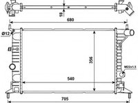 Radiator racire motor 509516 NRF pentru Opel Vectra
