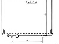 Radiator racire motor 509525 NRF pentru CitroEn Berlingo Peugeot 308 Peugeot 206 Peugeot 307 CitroEn C4 Peugeot 2008 Peugeot Partner CitroEn Xsara