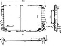 Radiator racire motor 51321 NRF pentru Audi 100 Audi A6