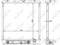 Radiator racire motor 516355 NRF pentru Honda Civic 1991 1992 1993 1994 1995