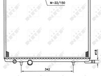 Radiator racire motor 519524 NRF pentru CitroEn Berlingo CitroEn Xsara Peugeot 307 Peugeot Grand Peugeot Partner Peugeot Ranch CitroEn C4