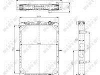 Radiator racire motor 519745 NRF pentru Daf Lf