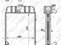 Radiator racire motor 52145 NRF