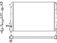 Radiator racire motor 53092 NRF pentru Dacia Sandero Dacia Logan Dacia Duster Renault Logan Renault Tondar Renault Duster
