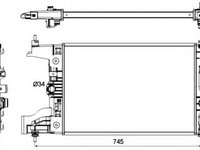 Radiator racire motor 53143 NRF pentru Opel Astra Opel Zafira