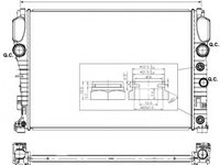 Radiator racire motor 53423 NRF pentru Mercedes-benz E-class Mercedes-benz Cls