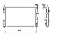 Radiator racire motor 53464 NRF pentru Mitsubishi Colt Mitsubishi Mirage