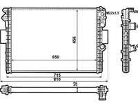 Radiator racire motor 53612 NRF pentru Iveco Daily