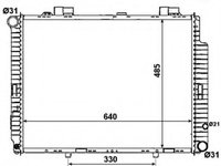 Radiator racire motor 53784 NRF pentru Mercedes-benz E-class