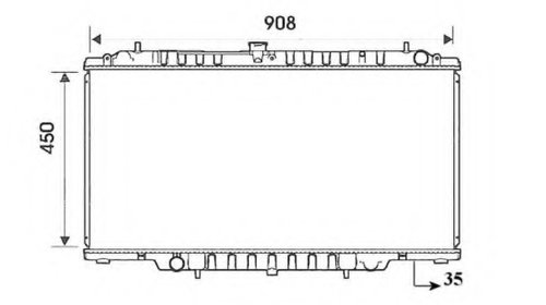 Radiator racire motor 53830 NRF pentru Nissan