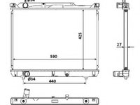 Radiator racire motor 53916 NRF