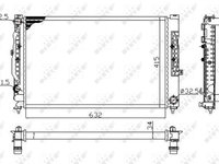 Radiator racire motor 539504A NRF pentru Audi A4 Audi A6 Vw Passat