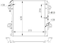 Radiator racire motor 550018 NRF pentru Toyota Land