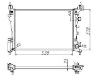 Radiator racire motor 55341A NRF pentru Opel Corsa