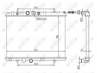 Radiator racire motor 58226A NRF pentru Peugeot 208 Peugeot 406 CitroEn C3 Peugeot 207 Peugeot 1007 CitroEn Ds3 CitroEn C-elysee Peugeot 301 Peugeot 2008 CitroEn C4